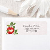 アップルオブザアイ秋収穫赤素朴ちゃんシャワー ラベル (インサイチュ)