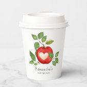 アップルオブザアイ秋収穫赤素朴ちゃんシャワー 紙コップ (裏面)