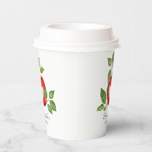 アップルオブザアイ秋収穫赤素朴ちゃんシャワー 紙コップ (右)