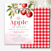 アップルオブザアイ秋赤ちゃんシャワー 招待状