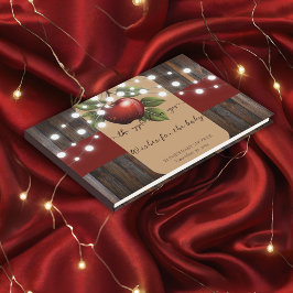 アップルオブザアイ素朴秋ベビーシャワー ゲストブック