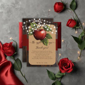 アップルオブザアイ素朴秋ベビーシャワー サンキューカード