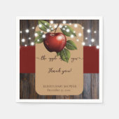 アップルオブザアイ素朴秋ベビーシャワー スタンダードカクテルナプキン (正面)