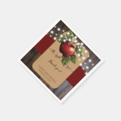 アップルオブザアイ素朴秋ベビーシャワー スタンダードカクテルナプキン (角)