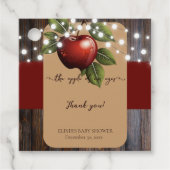 アップルオブザアイ素朴秋ベビーシャワー フェイバータグ (正面)