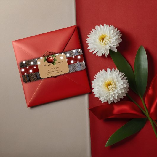 アップルオブザアイ素朴秋ベビーシャワー ラベル