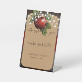 アップルオブザアイ素朴秋ベビーシャワー 台座サイン