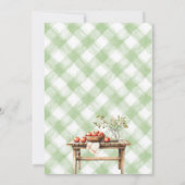 アップルオブザアイ素朴秋赤ちゃんシャワー 招待状 (裏面)