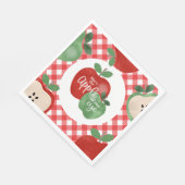 アップルオブザアイ1st誕生日紙プレート スタンダードランチョンナプキン (角)