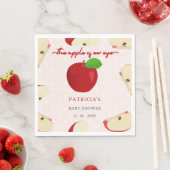 アップルオブザウアアイ秋ガールベビーシャワー スタンダードランチョンナプキン (インサイチュ)