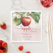 アップルオブザウアアイ秋ガールベビーシャワー スタンダードランチョンナプキン (インサイチュ)