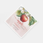 アップルオブザウアアイ秋ガールベビーシャワー スタンダードランチョンナプキン (角)