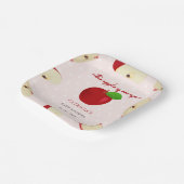 アップルオブザウアアイ秋ガールベビーシャワー ペーパープレート (傾斜あり)