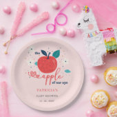 アップルオブザウアアイ秋ガールベビーシャワー ペーパープレート (パーティー)