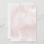 アップルオブザウアアイ秋ガールベビーシャワー 招待状 (裏面)