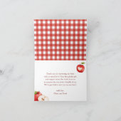 アップルオブザウアイアイフローラリース秋ベビーシャワー サンキューカード (内部)