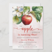 アップルオブザウアイファースト誕生日 招待状 (正面)