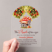 アップルオブザーアイズ農家市場秋ブライダルシャワー アクリル招待状 (インサイチュ (ポータブル))