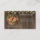 アップルオブザour目の秋フローラウッドベビーシャワー エンクロージャーカード (正面)