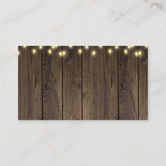 アップルオブザour目の秋フローラウッドベビーシャワー エンクロージャーカード (裏面)