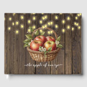 アップルオブザour目の秋フローラウッドベビーシャワー ゲストブック (正面)