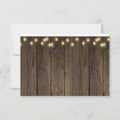 アップルオブザour目の秋フローラウッドベビーシャワー サンキューカード (裏面)