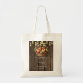 アップルオブザour目の秋フローラウッドベビーシャワー トートバッグ (正面)