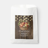 アップルオブザour目の秋フローラウッドベビーシャワー フェイバーバッグ (正面)