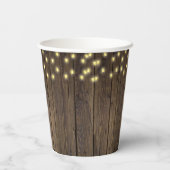 アップルオブザour目の秋フローラウッドベビーシャワー 紙コップ (裏面)