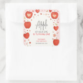 アップルオブザour eye秋をテーマにした誕生日 スクエアシール (バッグ)