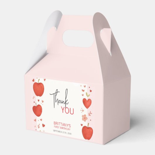 アップルオブザour eye秋をテーマにした誕生日 フェイバーボックス (正面サイド)