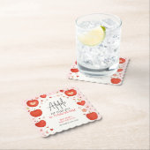 アップルオブザour eye秋をテーマにした誕生日 ペーパーコースター (インサイチュ)