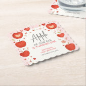 アップルオブザour eye秋をテーマにした誕生日 ペーパーコースター (アングル)