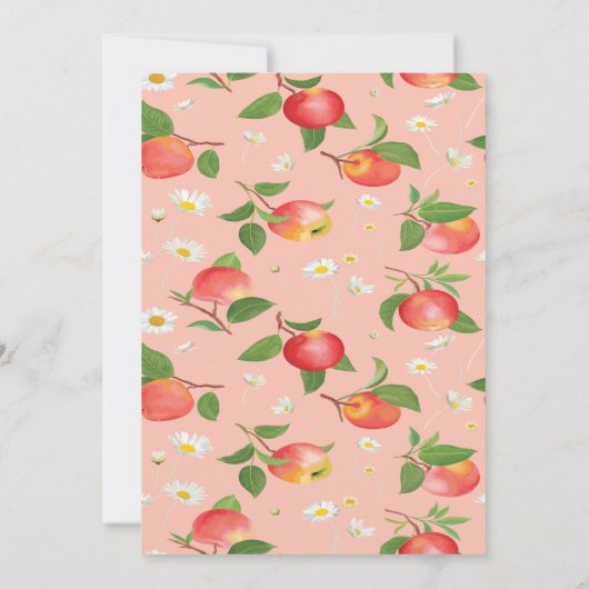 アップルオブザour eye誕生日招待状 招待状 (裏面)