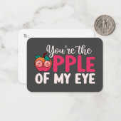 アップルオブマイアイおもしろいパンプカワイバレンタインデー ノートカード (正面/裏面インサイチュ)