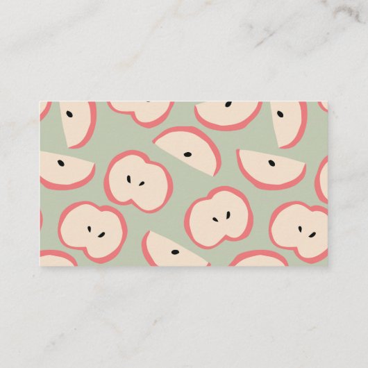 アップルオブマイアイグリーンベビーおむつラッフルチケット エンクロージャーカード (裏面)