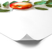 アップルオブマイアイプリントレッド&グリーンファームハウスデコール ポスター (角)