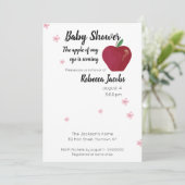 アップルオブマイアイベビーシャワー招待状 招待状 (スタンド正面)