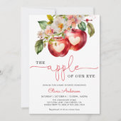 アップルオブマイアイベビーシャワー招待状 招待状 (正面)