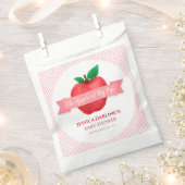 アップルオブマイアイ秋 |夏のテーマのベビーシャワー フェイバーバッグ (クリップ留めされた状態)