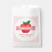アップルオブマイアイ秋 |夏のテーマのベビーシャワー フェイバーバッグ (正面)