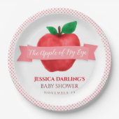 アップルオブマイアイ秋 |夏のテーマのベビーシャワー ペーパープレート (正面)