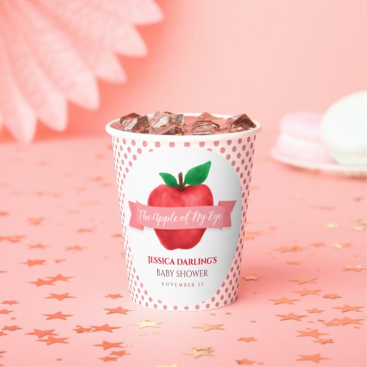 アップルオブマイアイ秋 |夏のテーマベビーシャワーpa 紙コップ (インサイチュ)