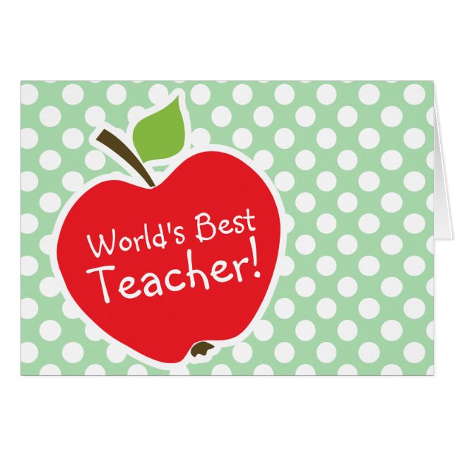 アップルオンセラドングリーン水玉模様 (正面横)