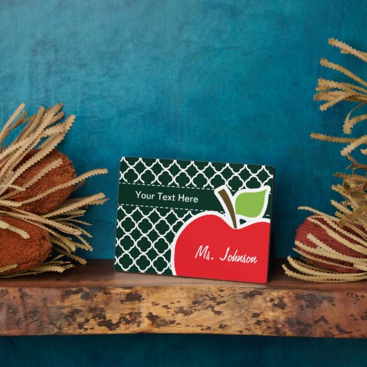 アップルオンダークグリーンクローバー フォトプラーク (側面)