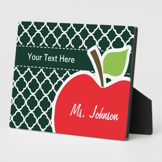 アップルオンダークグリーンクローバー フォトプラーク (側面)