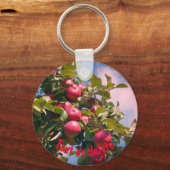 アップルオンツリー自然 パーソナライズされた キーホルダー (正面)