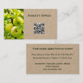 アップルオーガニックドオーチャードファームショップファーマーズマーケット 名刺 (正面/裏面)
