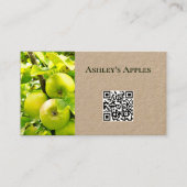 アップルオーガニックドオーチャードファームショップファーマーズマーケット 名刺 (正面)