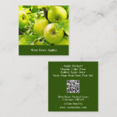 アップルオーチャードサイダープレスツリーフルーツグローワーファーム スクエア名刺 (正面/裏面)